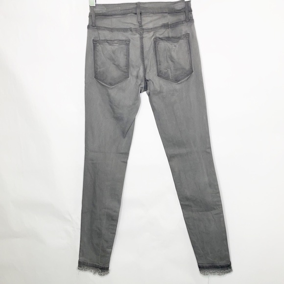 Frame Raw Hem Gray Skinny Jeans (27) - Picture 8 of 13